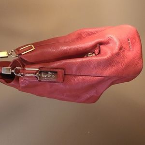 Coach bag, large, coral